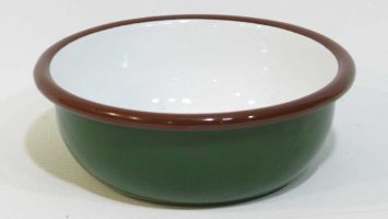Enamel Bowl Olive Drab 12 cm