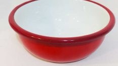 Enamel Bowl Red 12 cm