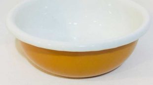 Enamel Bowl Oxide Yellow 12 cm
