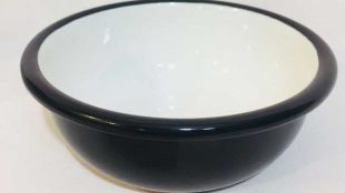 Enamel Bowl Black 12 cm