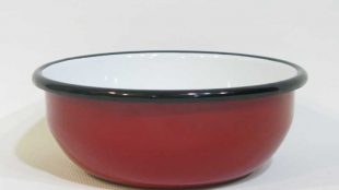 Enamel Bowl Red 14 cm
