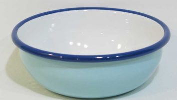 Enamel Bowl Light Blue 14 cm