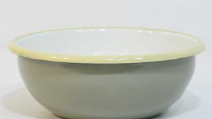 Enamel Bowl Grey 16 cm