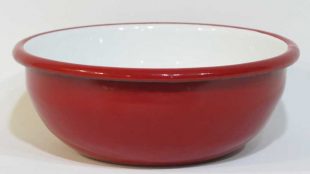 Enamel Bowl Red 16 cm
