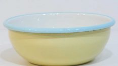 Enamel Bowl Yellow 16 cm