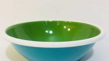 Enamel Bowl Turkish Blue 20 cm